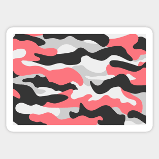 CAMO CAMOUFLAGE - SALMON Sticker